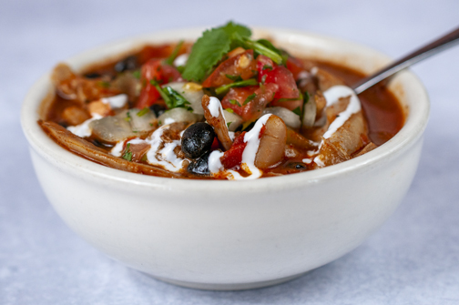 BLACK & WHITE BEAN CHICKEN CHILI