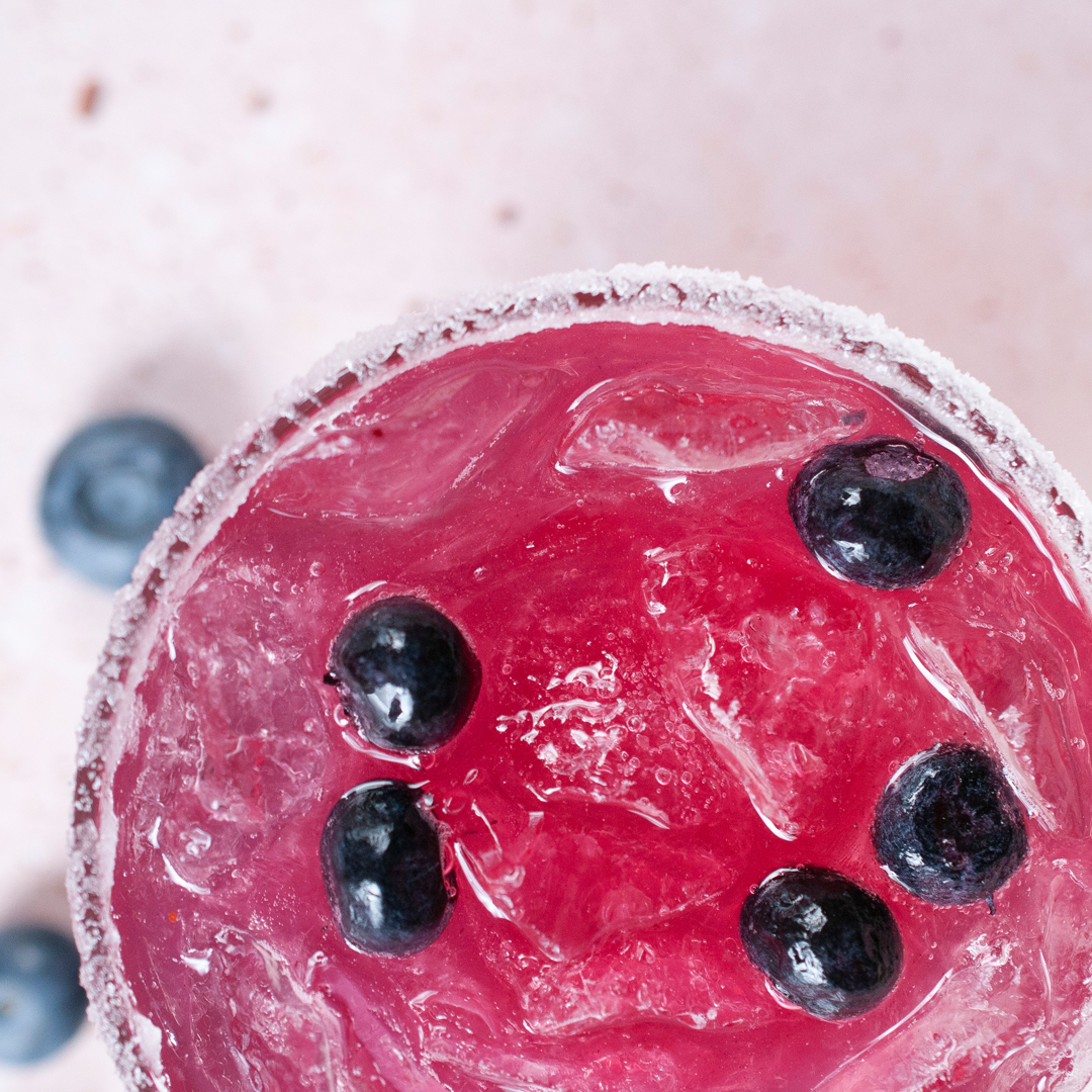 WHITE PEACH BLUEBERRY MARG