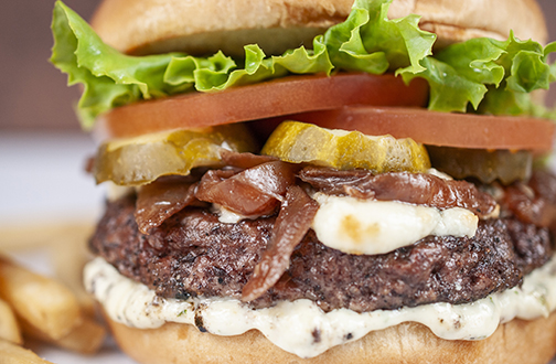 BALSAMIC BLEU BURGER*
